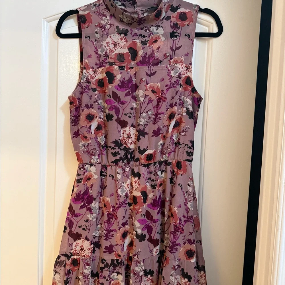 Lulu's Purple Floral Maxi Dress - Picture 2 of 4